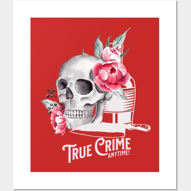 True Crime Anytime in Pink Wall Art by DesignCandyByBrandi